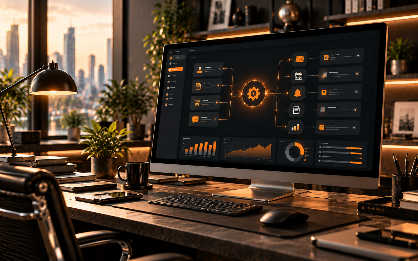 Business automation through custom software