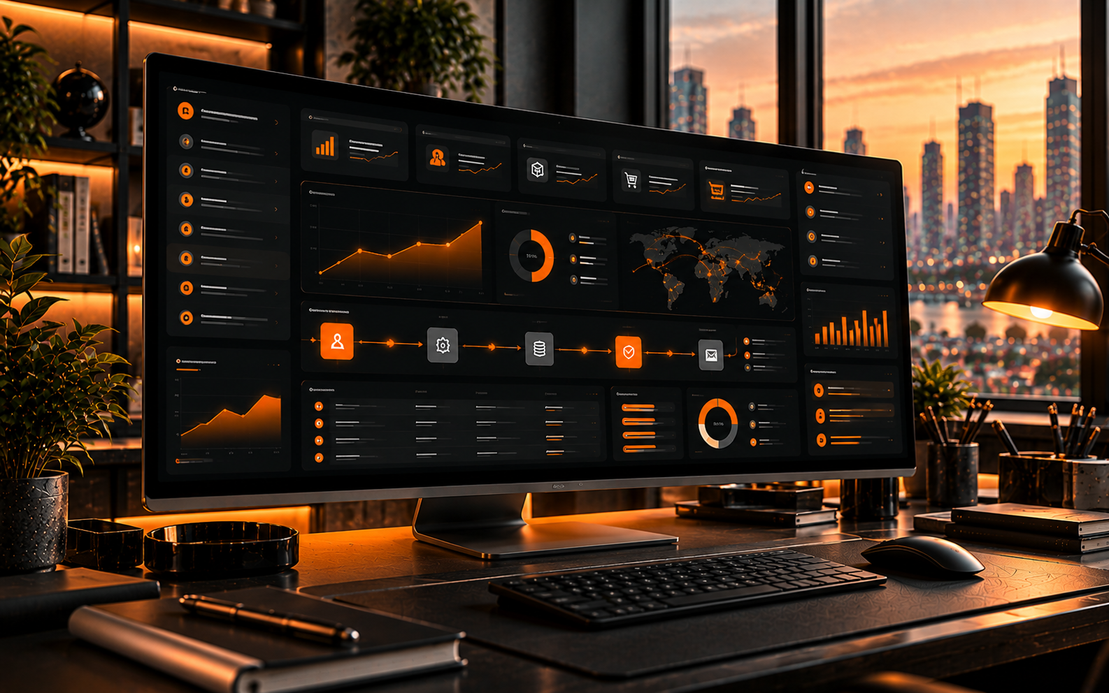Custom software dashboards and automation