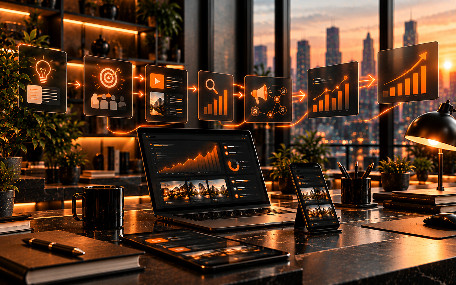 Digital marketing growth process